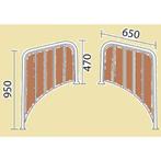 341 Zwemplateau's voor ronde/spitse achtersteven. € 835,95., Watersport en Boten, Ophalen of Verzenden, Nieuw, Overige typen
