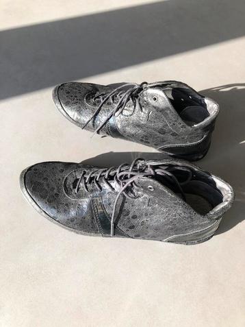 Zwarte leren Tizian schoenen, maat 40