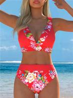 Bikini hoge taille rood 38 40 42 44 high rise, Ophalen of Verzenden, Nieuw, Rood, Bikini