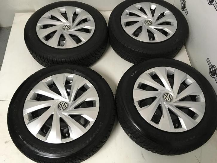 Staal velgen 15"inch winterbanden 5x100 VW Polo Fabia Ibiza, Auto-onderdelen, Banden en Velgen
