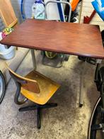 Retro schooltafel en stoel, Kinderen en Baby's, Kinderkamer | Tafels en Stoelen, Ophalen, Gebruikt, Tafel(s) en Stoel(en)