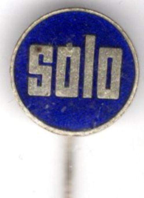 SOLO blauw email op zilverkl bromfiets speldje ( G_184 ), Verzamelen, Speldjes, Pins en Buttons, Nieuw, Speldje of Pin, Transport