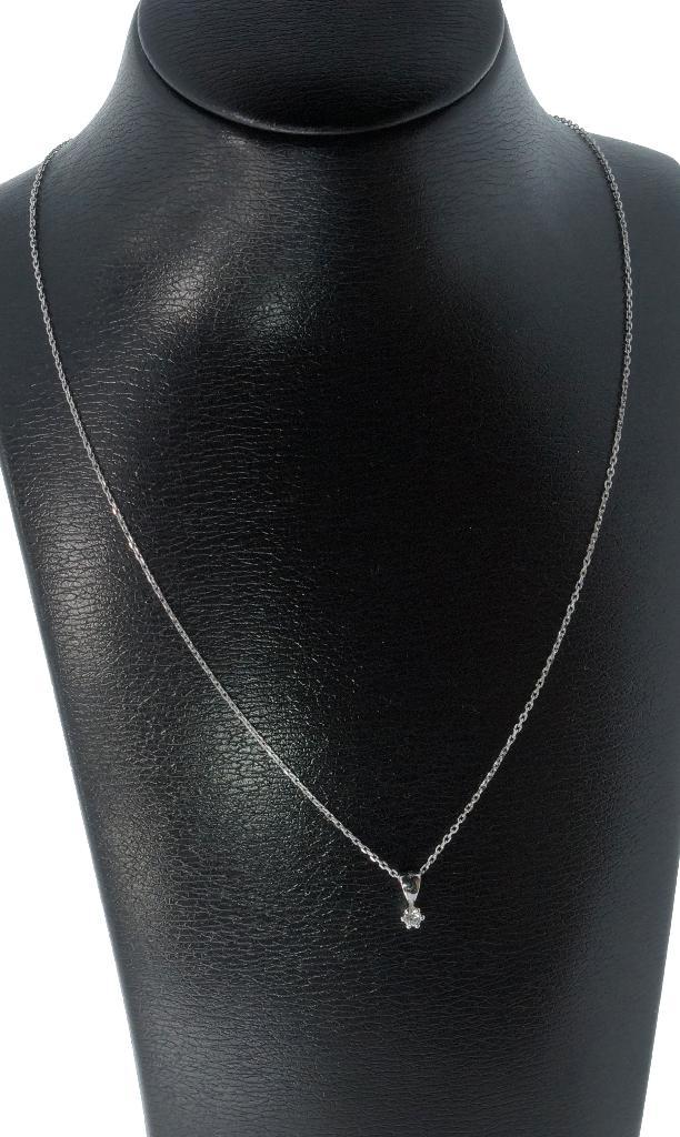 Nieuwe diamant solitair 14k gouden anker ketting hanger dame, Sieraden, Tassen en Uiterlijk, Kettingen, Nieuw, Goud, Goud, Met edelsteen