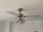 Tk twee plafondlampen  met ventilator, Ophalen, Zo goed als nieuw, Metaal
