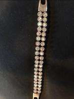 Strass Armband, Staal, Ophalen of Verzenden, Zo goed als nieuw, Zilver