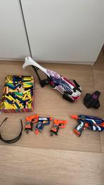Nerf 5 nep pistolen diverse soorten, bril en pijlen, Ophalen of Verzenden, Zo goed als nieuw