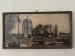 Prent of tekening Vrouwenpoortsbrug - de Oldehove Leeuwarden, Antiek en Kunst, Ophalen of Verzenden