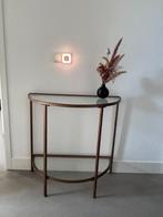 Bijzet tafel rond side table, Ophalen, 50 tot 100 cm, Rond, Zo goed als nieuw