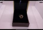 Ring goud met diamangen en groene tourmaline, Sieraden, Tassen en Uiterlijk, Ringen, Nieuw, Ophalen of Verzenden, 17 tot 18, Dame