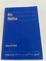 Bio-statica boek van Harry Oonk, Gelezen, Oonk, Ophalen of Verzenden, Natuurwetenschap