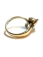 14k gouden ring met saffier, Sieraden, Tassen en Uiterlijk, Ringen, Goud, Goud, Met edelsteen, Ophalen of Verzenden