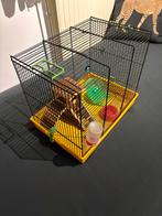 Mooie hamster kooi met attributen, Dieren en Toebehoren, Kooi, Minder dan 75 cm, Zo goed als nieuw, Hamster
