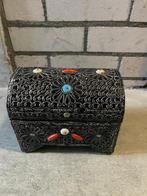 Sierkistje met Marokkaanse Details, Huis en Inrichting, Woonaccessoires | Kisten, Ophalen, Gebruikt, Metaal, Minder dan 50 cm