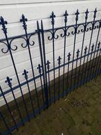 Nieuwe 315brx136h Kobaltblauwe dubbele poort gepoedercoat, Tuin en Terras, Ophalen, 100 tot 150 cm, Nieuw, IJzer