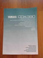 Gebruiksaanwijzing Yamaha CDX-390 cd-speler, Audio, Tv en Foto, Cd-spelers, Verzenden