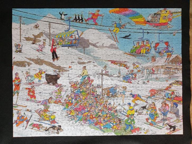 Jan van Haasteren puzzel _ Break a leg _ 950 stuks _ Jumbo, Hobby en Vrije tijd, Denksport en Puzzels, Zo goed als nieuw, Legpuzzel