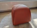 Design on stock bimbom cognac leer, Huis en Inrichting, Ophalen, Minder dan 50 cm, Vierkant, Zo goed als nieuw
