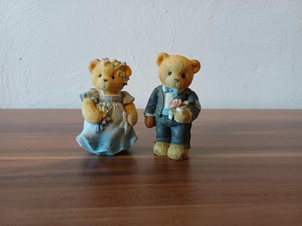 Cherished Teddies Bruidspaar Beeldje, Ophalen, Zo goed als nieuw, Beeldje, Cherished Teddies