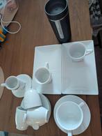 Nespresso koffie en thee servies en Nespresso thermobeker, Huis en Inrichting, Keuken | Servies, Ophalen, Zo goed als nieuw, Overige stijlen