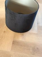 Zwarte Velvet Lampenkap - Vloerlamp, 25 tot 50 cm, Zwart, Rond, Ophalen of Verzenden