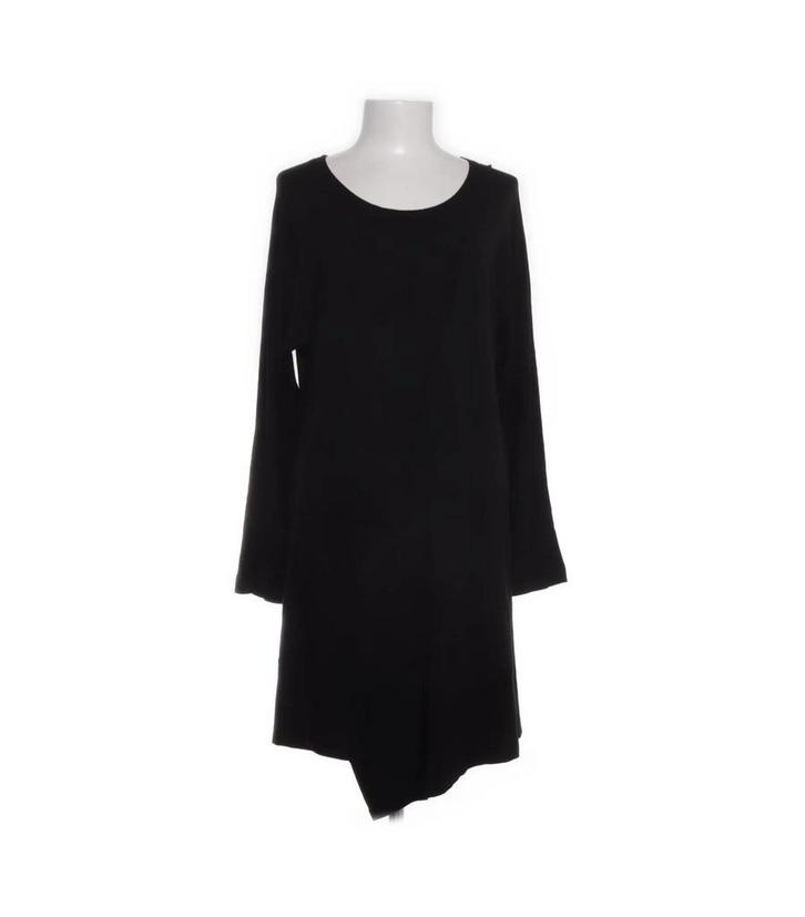 Oska Zwarte Asymmetrische Jurk Maat 40/42, Kleding | Dames, Jurken, Gedragen, Maat 42/44 (L), Zwart, Knielengte, Verzenden