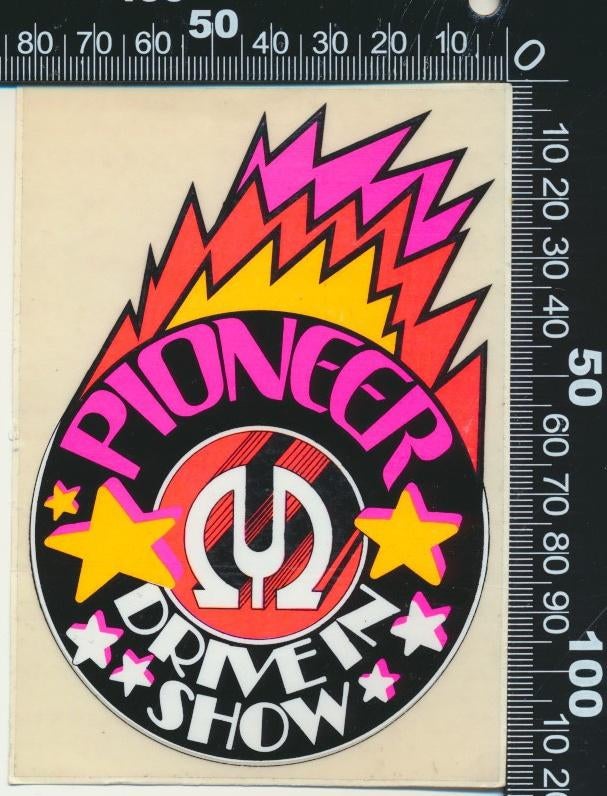 Sticker: Pioneer Drive-in Show (1), Ophalen of Verzenden, Zo goed als nieuw, Bedrijf of Vereniging