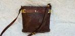 E458 LOUISE FONTAINE bruin echt lederen schoudertas, Sieraden, Tassen en Uiterlijk, Tassen | Damestassen, Ophalen of Verzenden