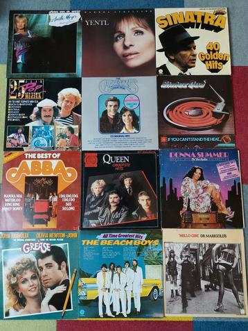 lp vinyl 50 stuks Rock pop Grease Queen, ABBA  beschikbaar voor biedingen