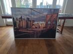 Schilderij Brooklyn Bridge 140x100cm, Ophalen, Gebruikt, 125 cm of meer, Schilderij
