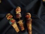 Hout gesneden flessenkurk, Antiek en Kunst, Kunst | Beelden en Houtsnijwerken, Ophalen of Verzenden