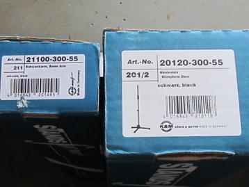 K & M 201-211 microfoon statief met hengel beschikbaar voor biedingen