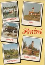 FLEVOLAND Zeewolde Almere Flevohof Urk Emmeloord, Verzamelen, Ansichtkaarten | Nederland, Verzenden, 1980 tot heden, Gelopen, Flevoland