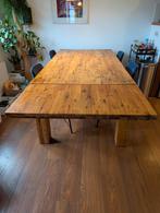 Eettafel acasiahout verlengbaar, Ophalen, Gebruikt, 50 tot 100 cm, Vijf personen of meer