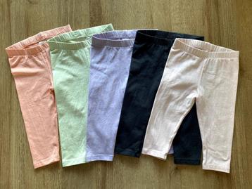 H&M set van 5 baby leggings maat 74 | babykleding meisje beschikbaar voor biedingen