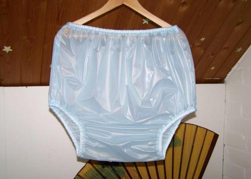 plastic broek retro babyblauw /lichtgeel., Diversen, Verpleegmiddelen, Nieuw, Verzenden