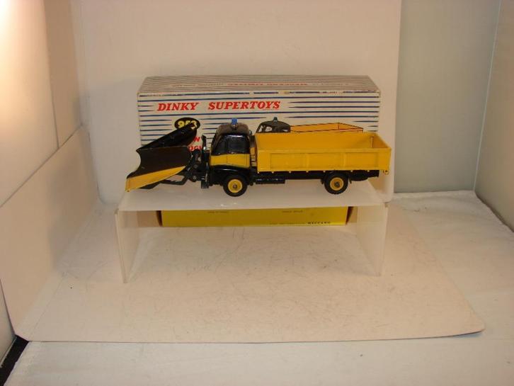 Franse dinky toy 958 Guy Snowplow truck in doos uit 1961, Hobby en Vrije tijd, Modelauto's | 1:43, Zo goed als nieuw, Bus of Vrachtwagen