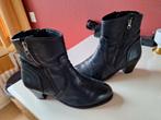 Laars van J en J zwart leer mt 40, Zwart, Lage of Enkellaarzen, Ophalen of Verzenden, Zo goed als nieuw
