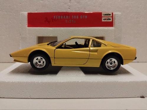 Oude Polistil Tonka 1:25 Ferrari 308 GTB geel, Hobby en Vrije tijd, Modelauto's | 1:24, Zo goed als nieuw, Auto, Overige merken