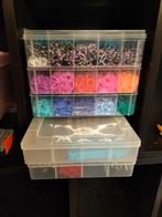 Grote bak vol met loom bandjes, Hobby en Vrije tijd, Ophalen, Zo goed als nieuw, Materiaal
