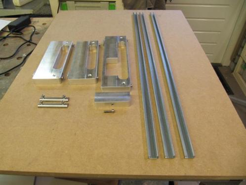 Set alu freesmallen KFV sluitkommen + rail, Doe-het-zelf en Verbouw, Gereedschap | Handgereedschap, Nieuw, Verzenden
