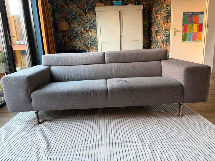 Bank (moet her gestoffeerd worden), Huis en Inrichting, Banken | Bankstellen, Gebruikt, Rechte bank, Driepersoons, 200 tot 250 cm