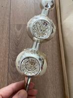 Mooie oude kerstboompiek van glas piek deukballen zilver, Diversen, Kerst, Ophalen of Verzenden, Zo goed als nieuw