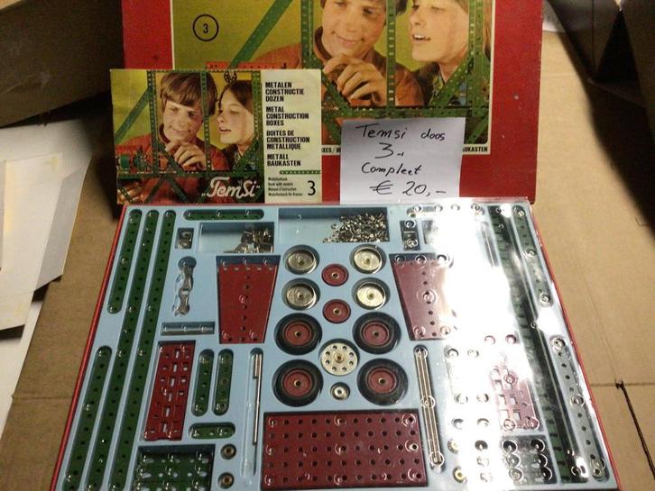 Temsi Constructie Doos Nr. 3 - Compleet!, Antiek en Kunst, Antiek | Speelgoed, Ophalen of Verzenden