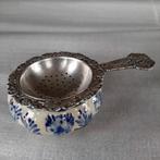 Theezeefje met Delfts Blauw lekbakje Insulinde Groningen, Antiek en Kunst, Ophalen