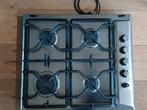 RVS kookstel / gasstel met elektrische ontsteker, Witgoed en Apparatuur, Kookplaten, Ophalen, Gebruikt, 4 kookzones, Gas