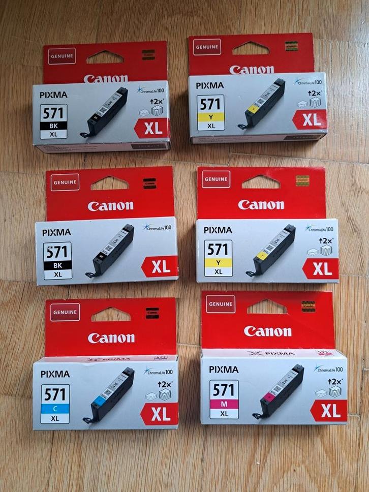 Canon intpatronen 571 BK, Y, M, C, Computers en Software, Printerbenodigdheden, Nieuw, Ophalen of Verzenden