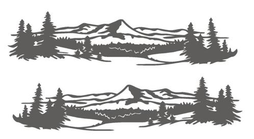 camper caravan sticker set landschap bergen, Caravans en Kamperen, Camper-accessoires, Nieuw, Ophalen of Verzenden