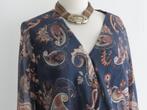 BOHO/Ibiza lange jurk met transparante mouw mt 42, Verzenden, Zo goed als nieuw, Maat 42/44 (L), Onder de knie