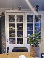 Prachtige houten vitrinekast, Huis en Inrichting, Kasten | Vitrinekasten, Ophalen, Met deur(en), 200 cm of meer, 150 tot 200 cm