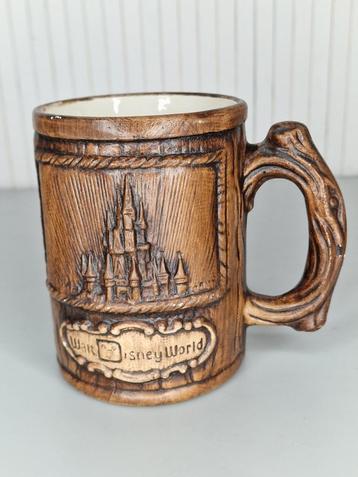 Walt Disney World Frontierland WDW faux wood bruin mok '70 beschikbaar voor biedingen